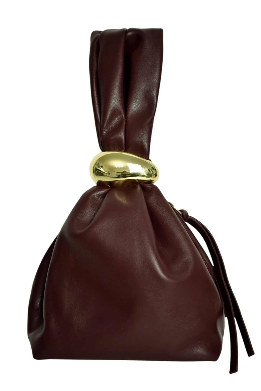 Brown & Gold Pouch Wristlet
