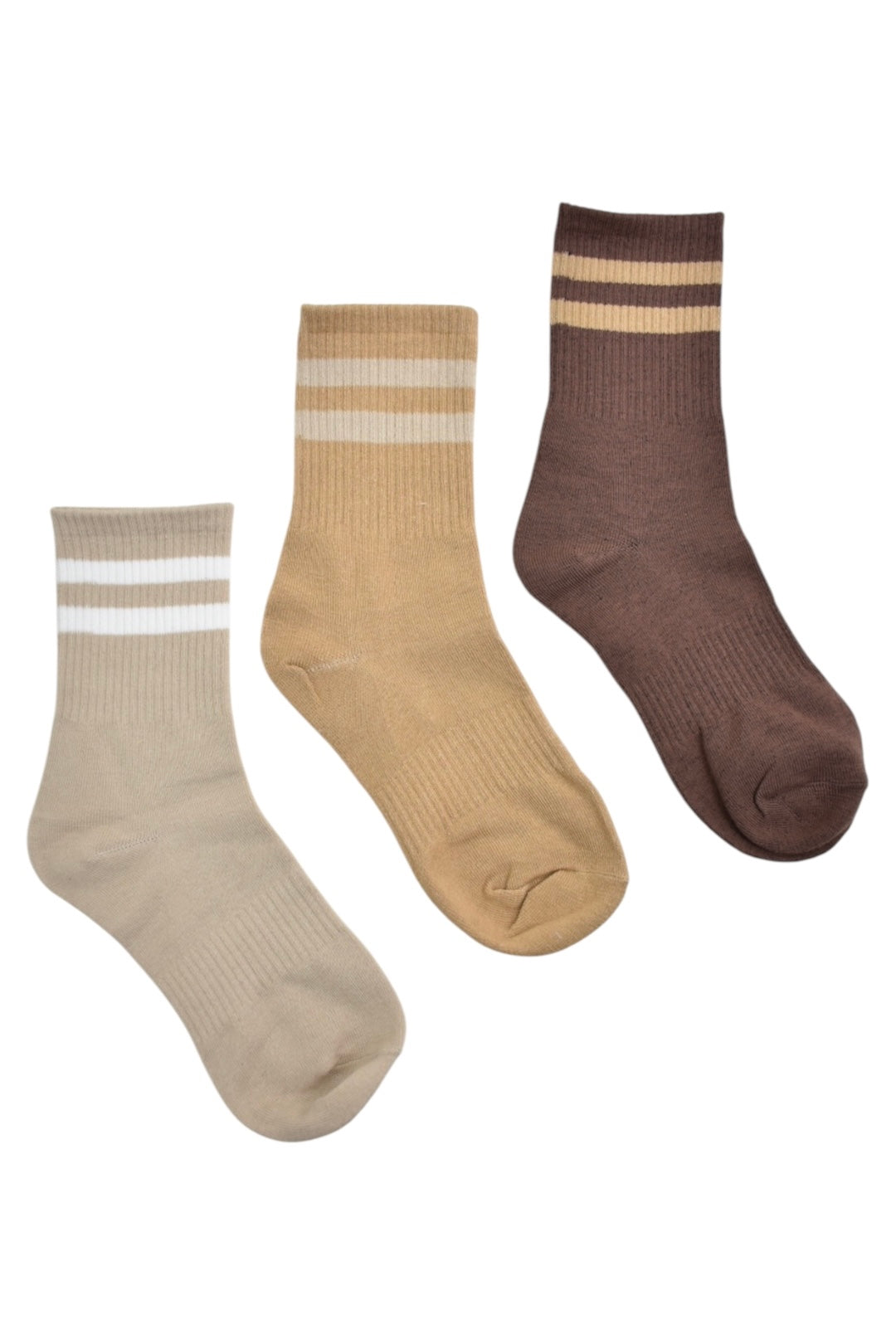 Caramel & Chocolate Stripe Socks