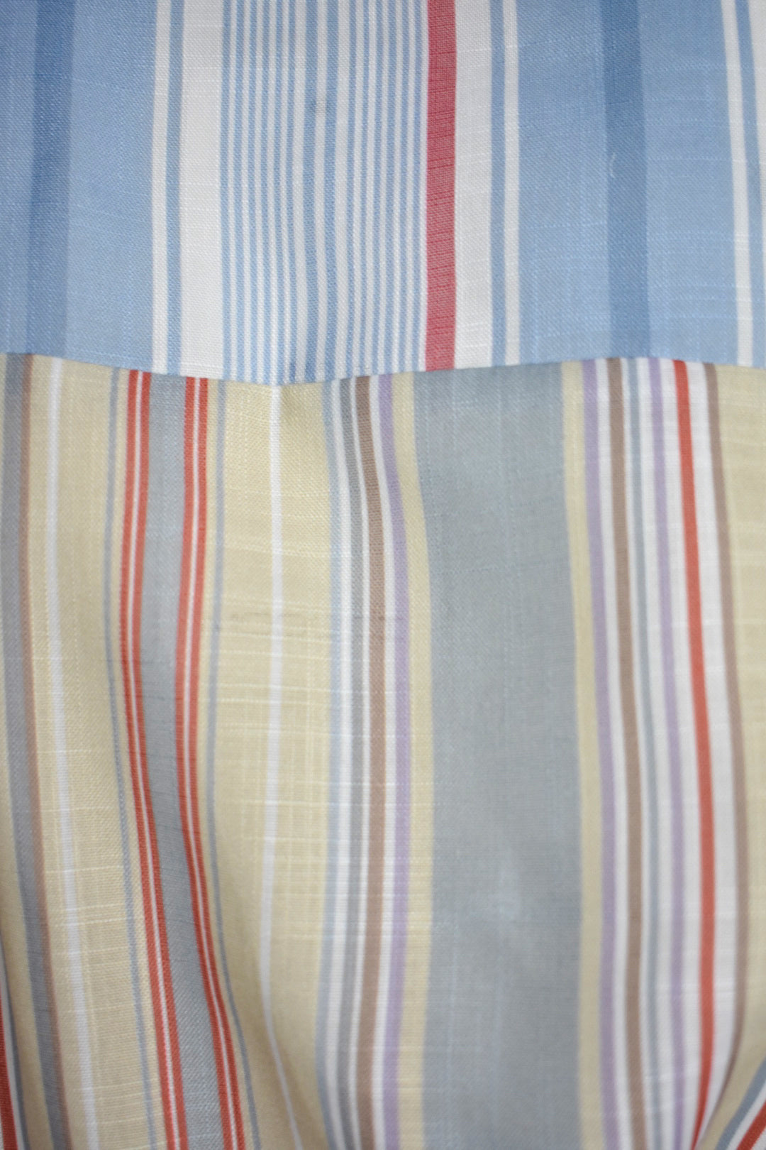 Multi Striped Wrap Belted Blouse
