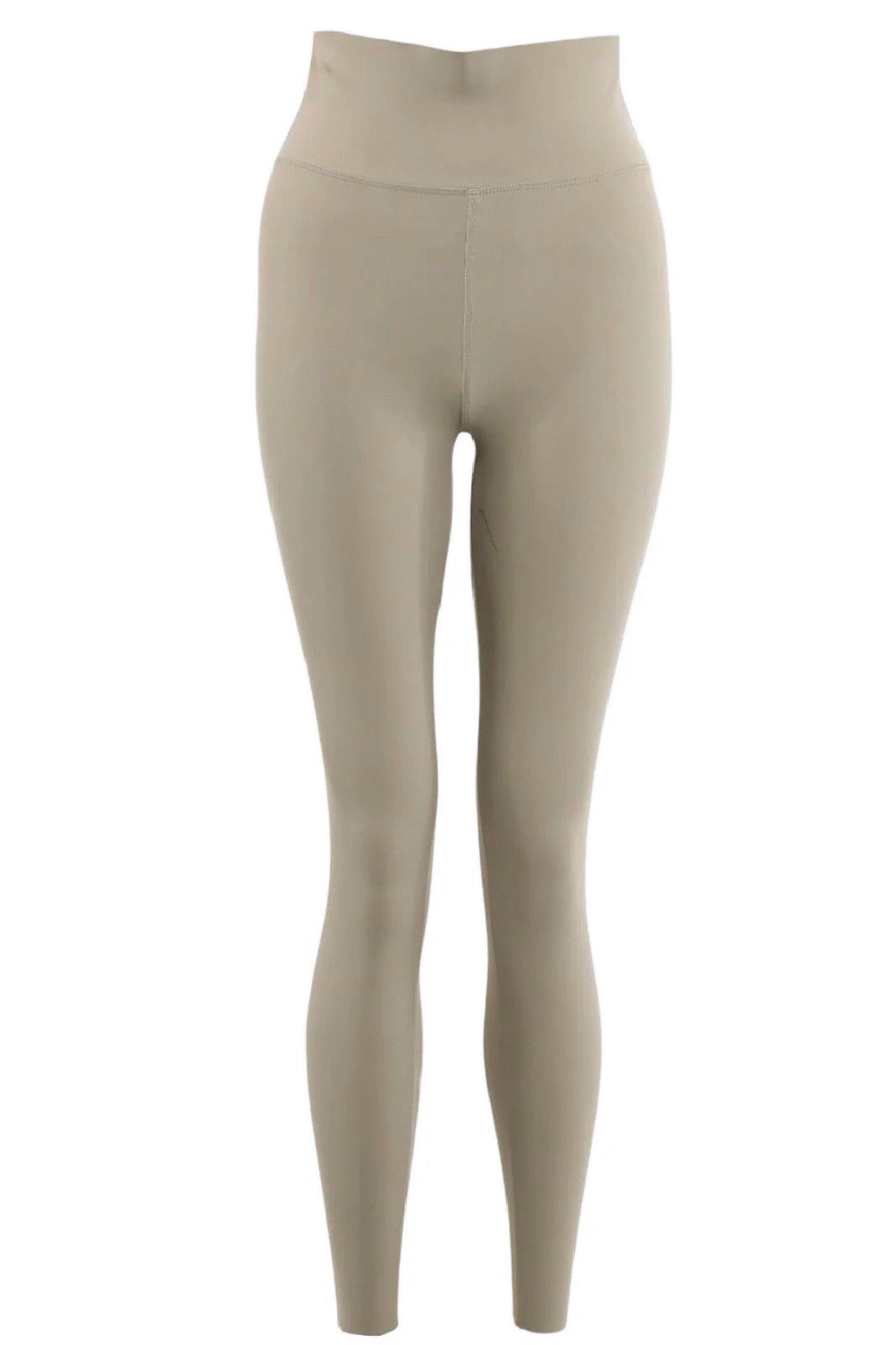 Womens Taupe High Waisted Active Leggings