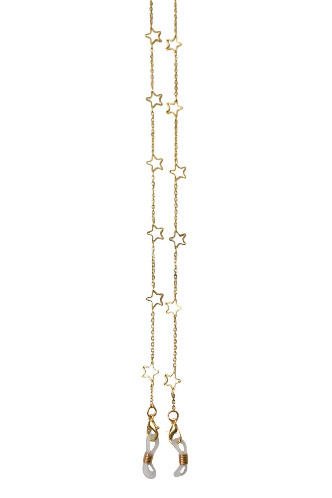 Gold Cut Out Star Sunglasses Chain
