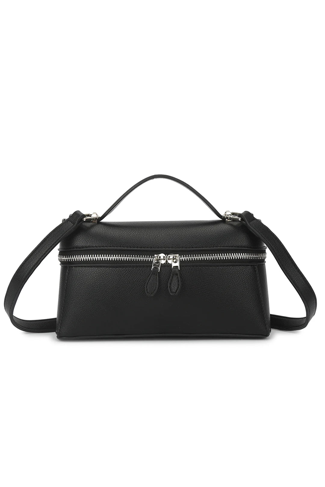 Black Zipped Mini Vanity Bag