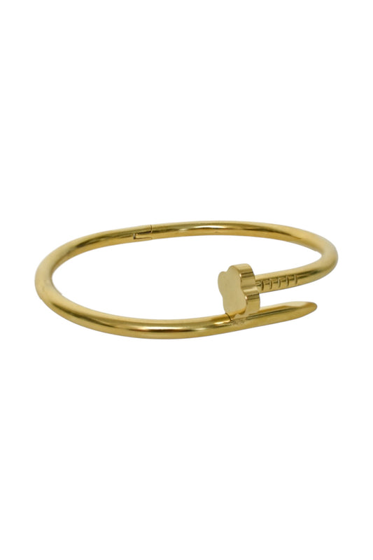 Gold Clover Nail Bracelet
