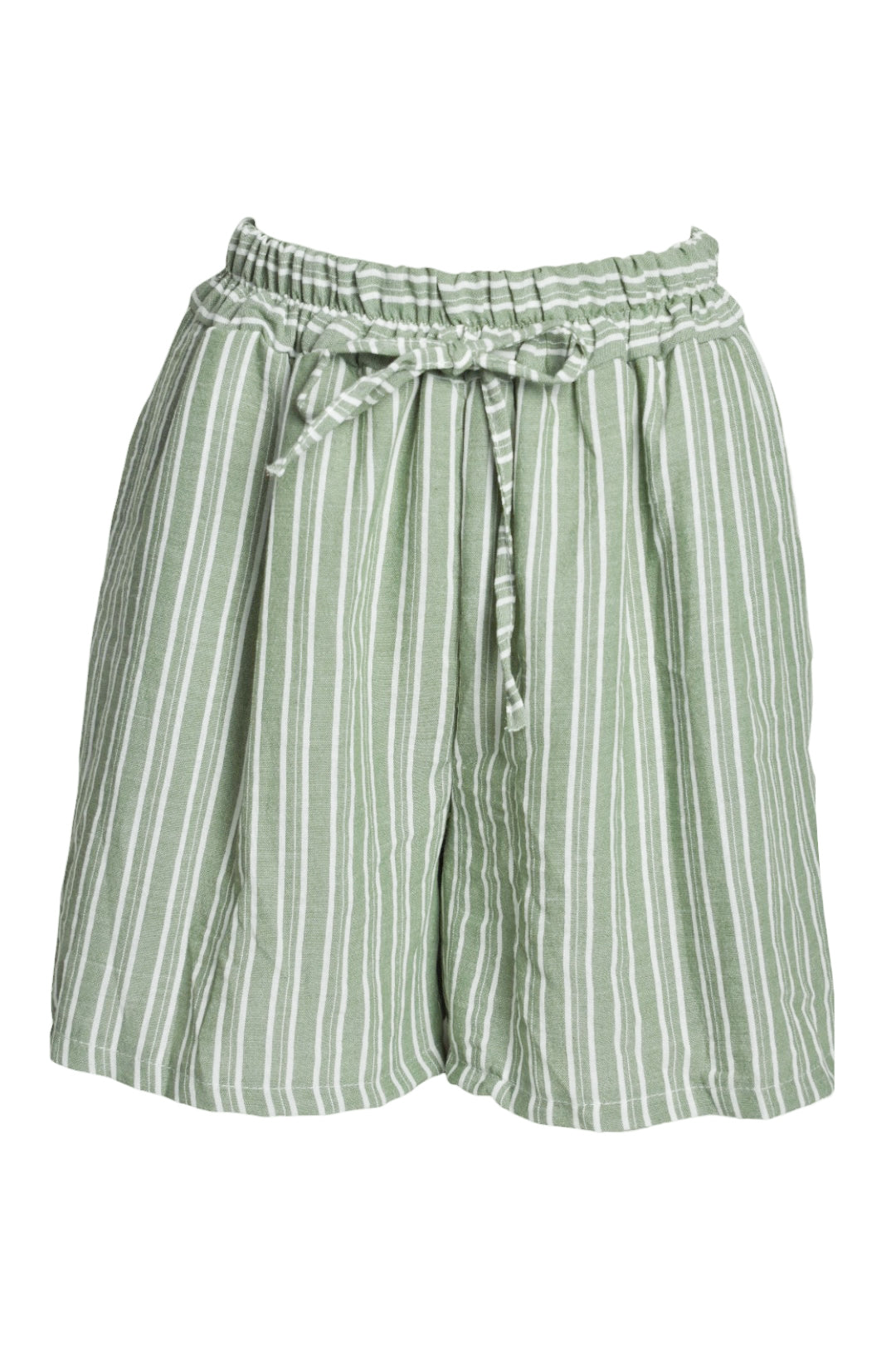 Sage Striped Wide Leg Shorts