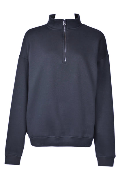 Slate Grey Quarter Zip Sweatshirt