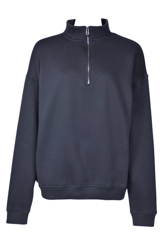 Slate Grey Quarter Zip Sweatshirt