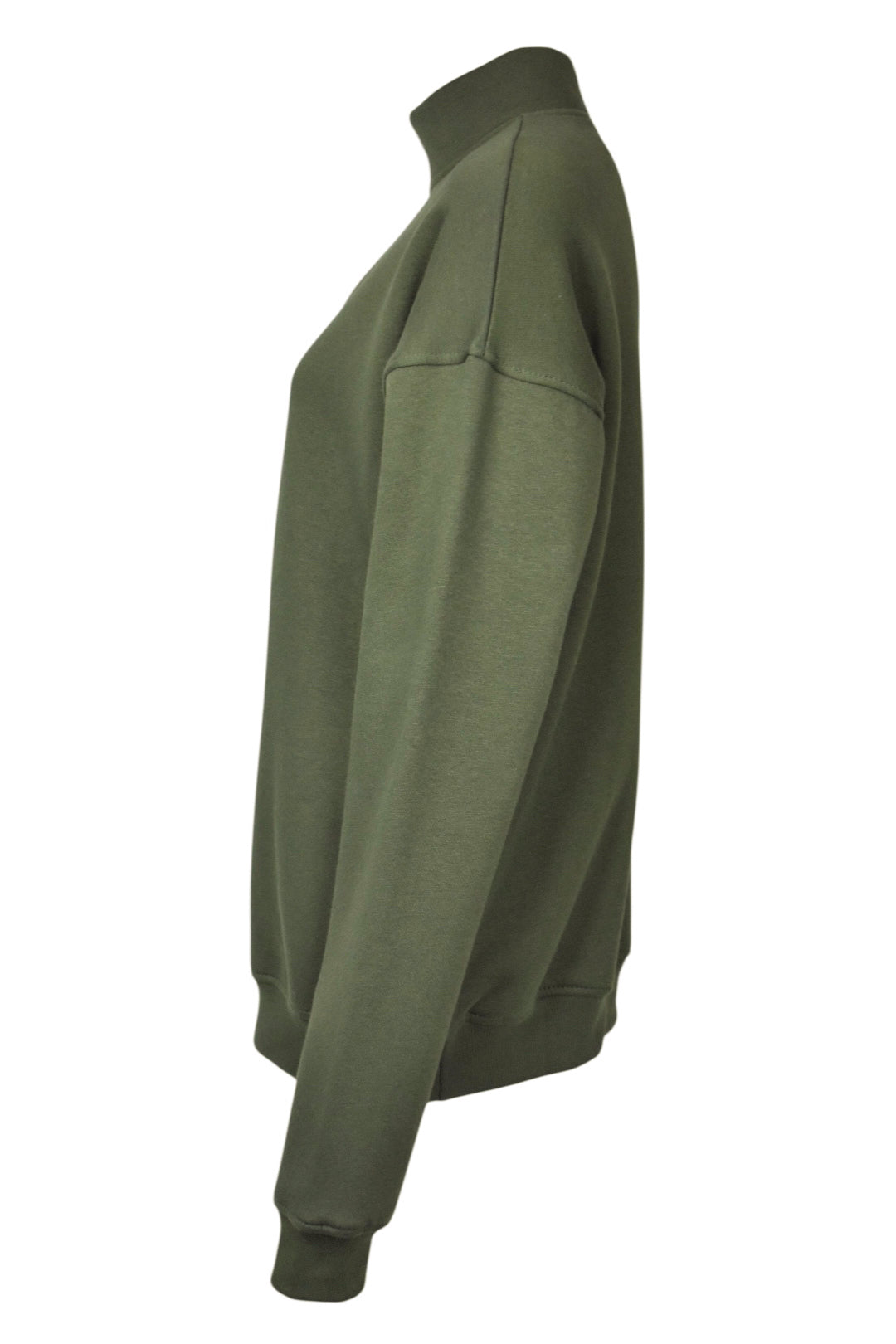 Khaki Quarter Zip Sweatshirt