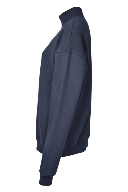 Slate Grey Quarter Zip Sweatshirt
