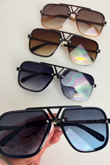 VEGAS Brown Sunglasses