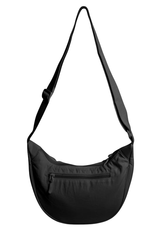Black Small Half Moon Cross Body Bag