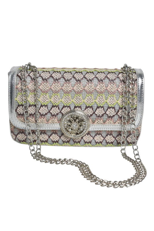 Silver & Pastels Cross Body Bag