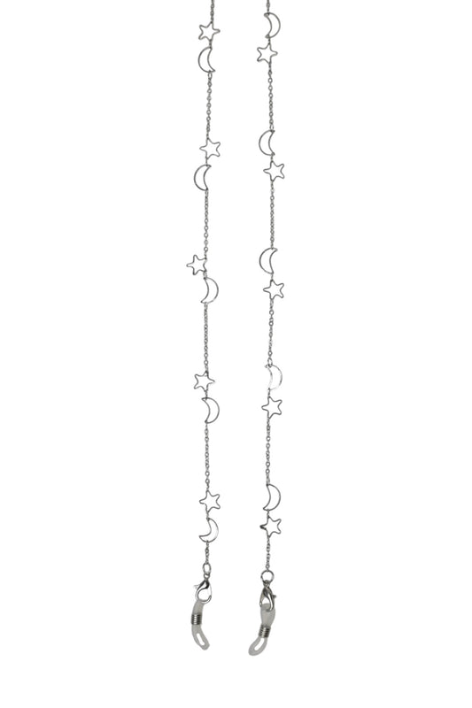 Silver Star & Moon Sunglasses Chain