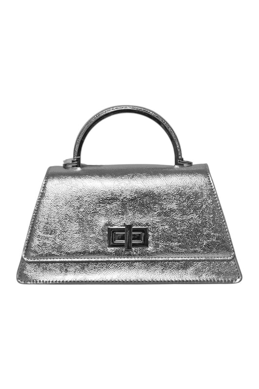 Silver Textured Grab Bag