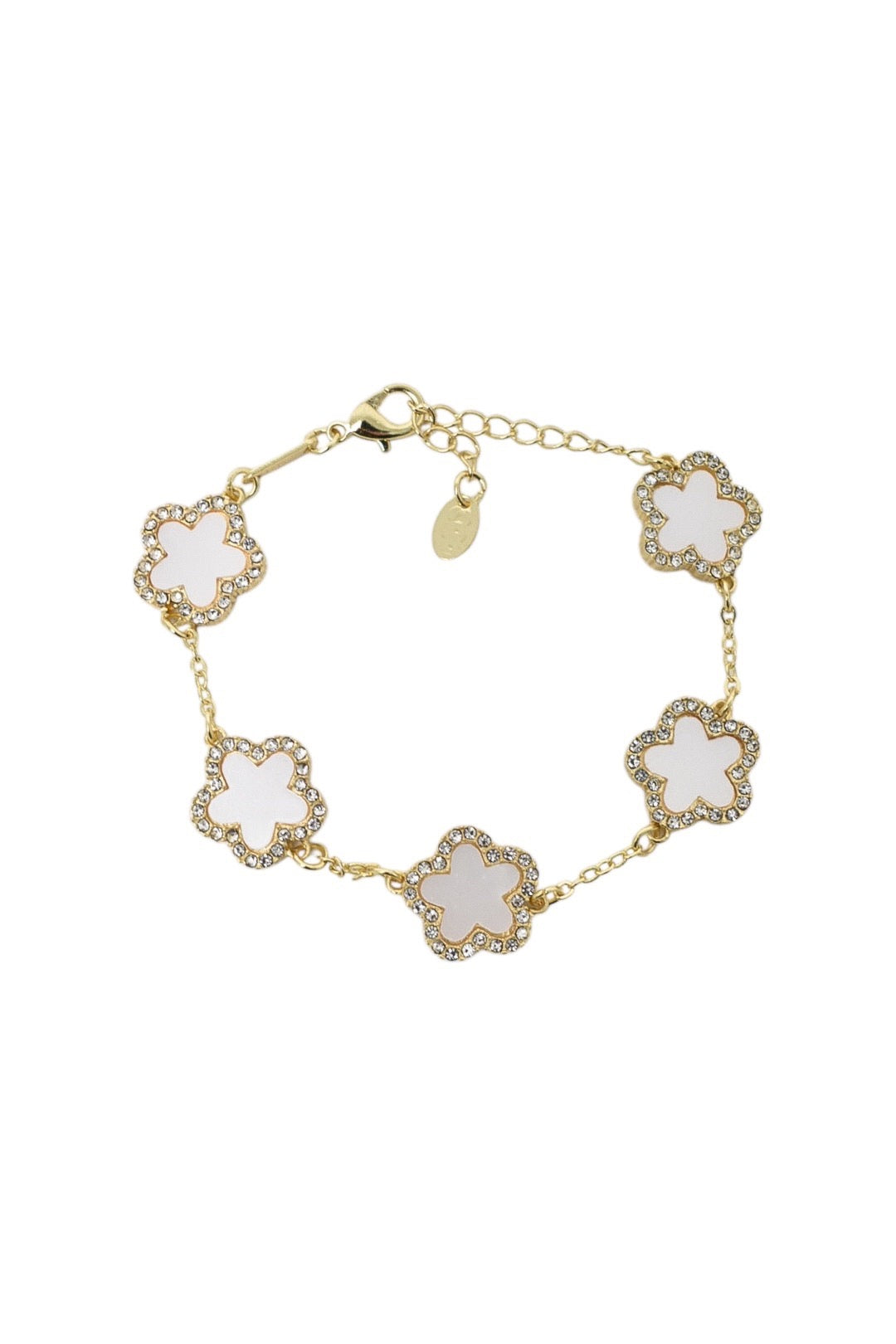 White Clover Set Bracelet