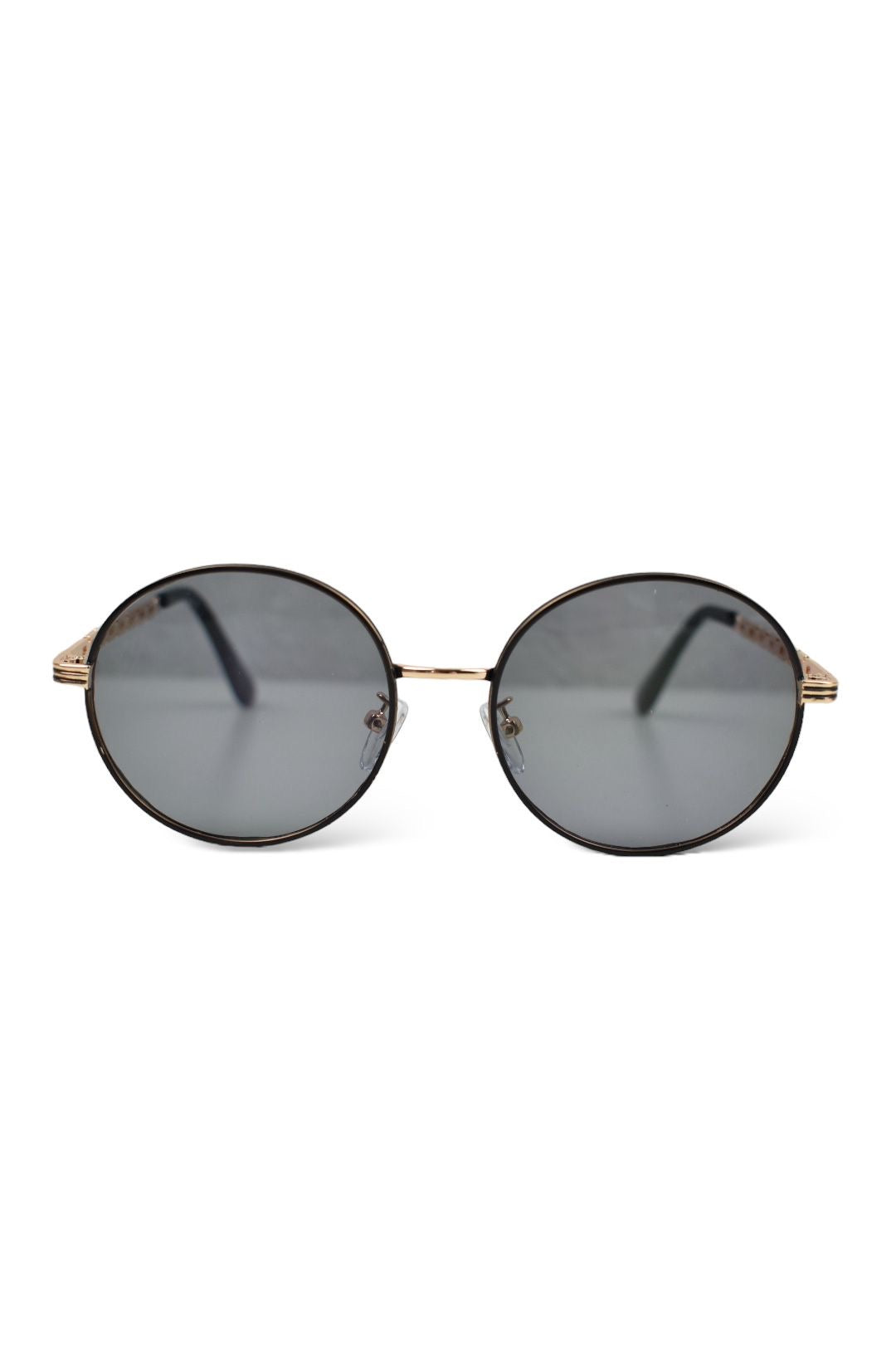 Womens BORDEAUX Black & Gold Sunglasses