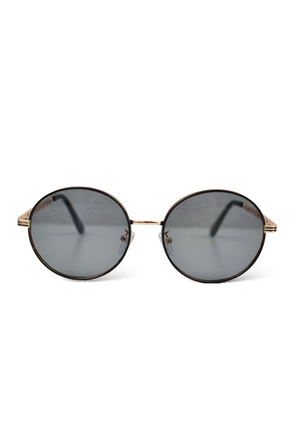 Womens BORDEAUX Black & Gold Sunglasses