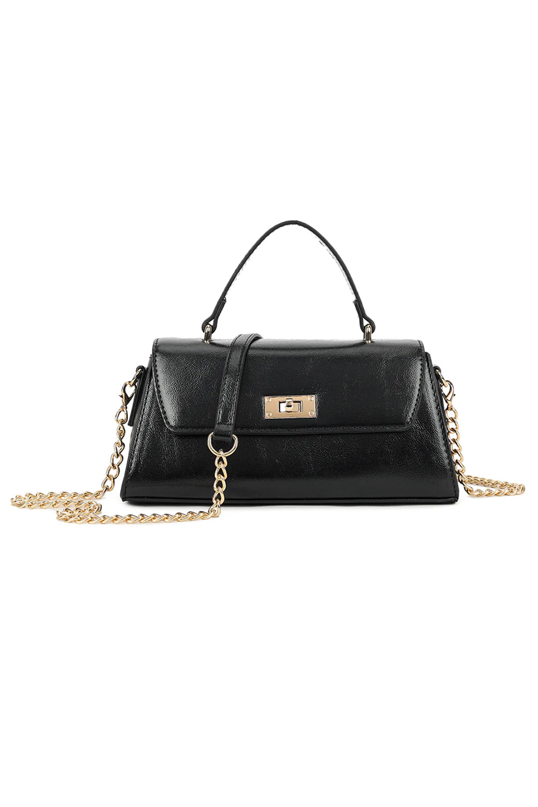 Black Gold Fastening Mini Grab Bag