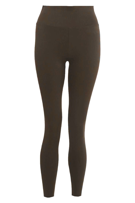 Womens Brown High Waisted Active Leggings