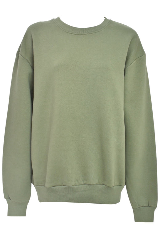 Womens Green Oversized Sweatshirt 