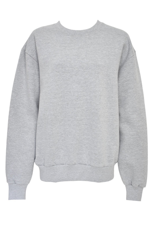 Womens Grey Oversized Sweatshirt 