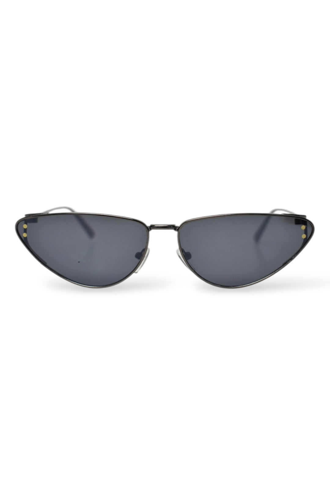 Womens IBIZA Black & Silver Cat Eye Sunglasses