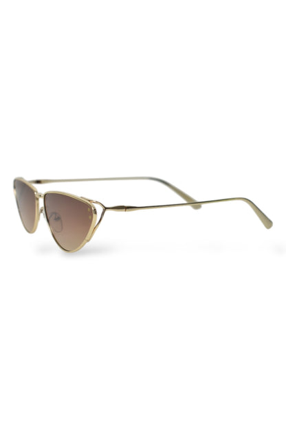 Womens IBIZA Brown Cat Eye Sunglasses