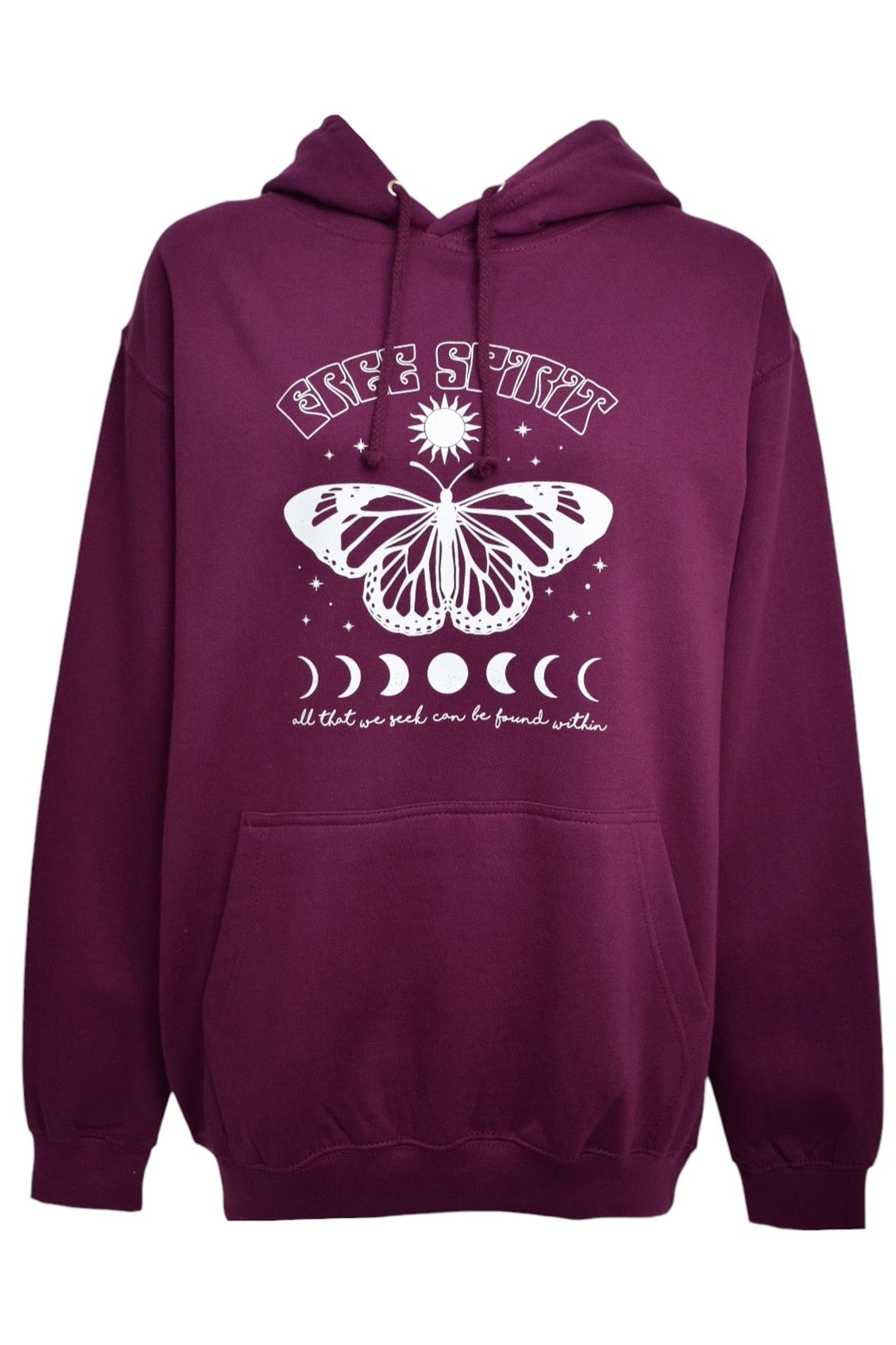  Womens Plum Free Spirit Butterfly Hoodie 