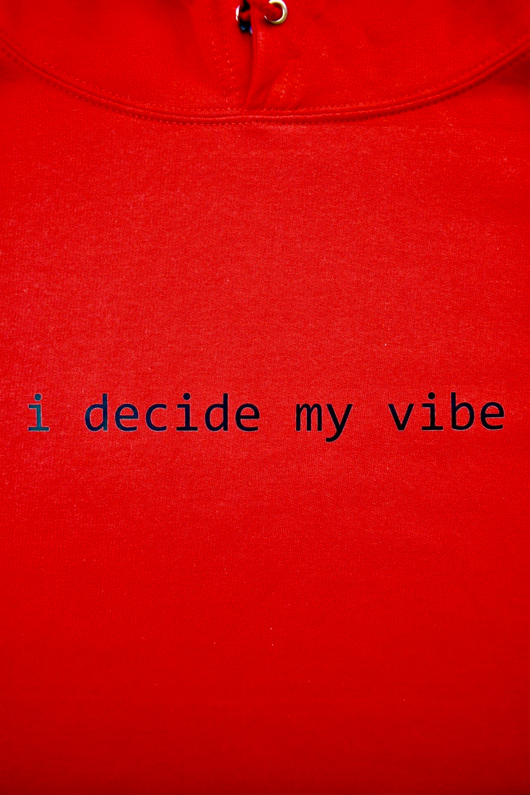 Womens Red 'I Decide My Vibe' Hoodie 2